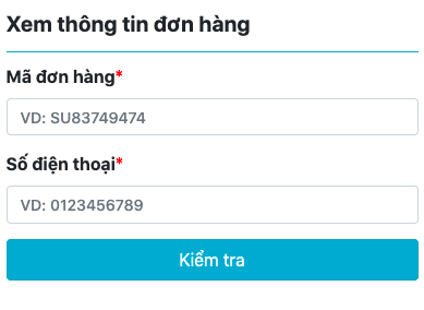 Show order modal